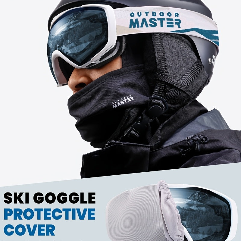 OutdoorMaster Ski Goggles With Cover Snowboard Snow Goggles OTG Anti-Fog, Universal Ski Goggles For Men And Women, OTG Snowboard Goggles/ Snow Goggles, With UV Protection And Anti-fog Function