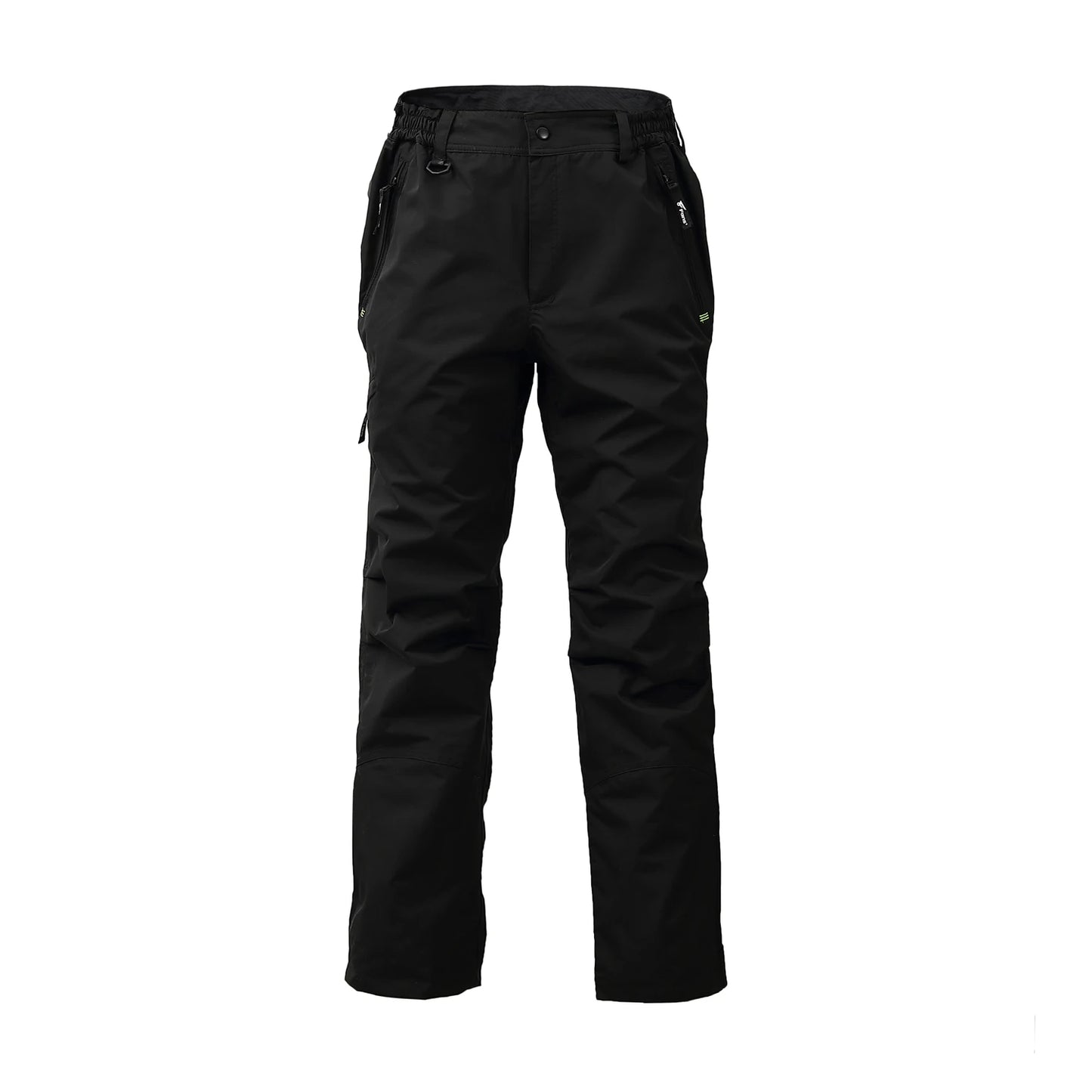 8 Fans 2-ply Fishing Hiking Trawler Pant with Pockets Outdoor Quick Dry Breathable Trouser for Men & Women Waterproof Black