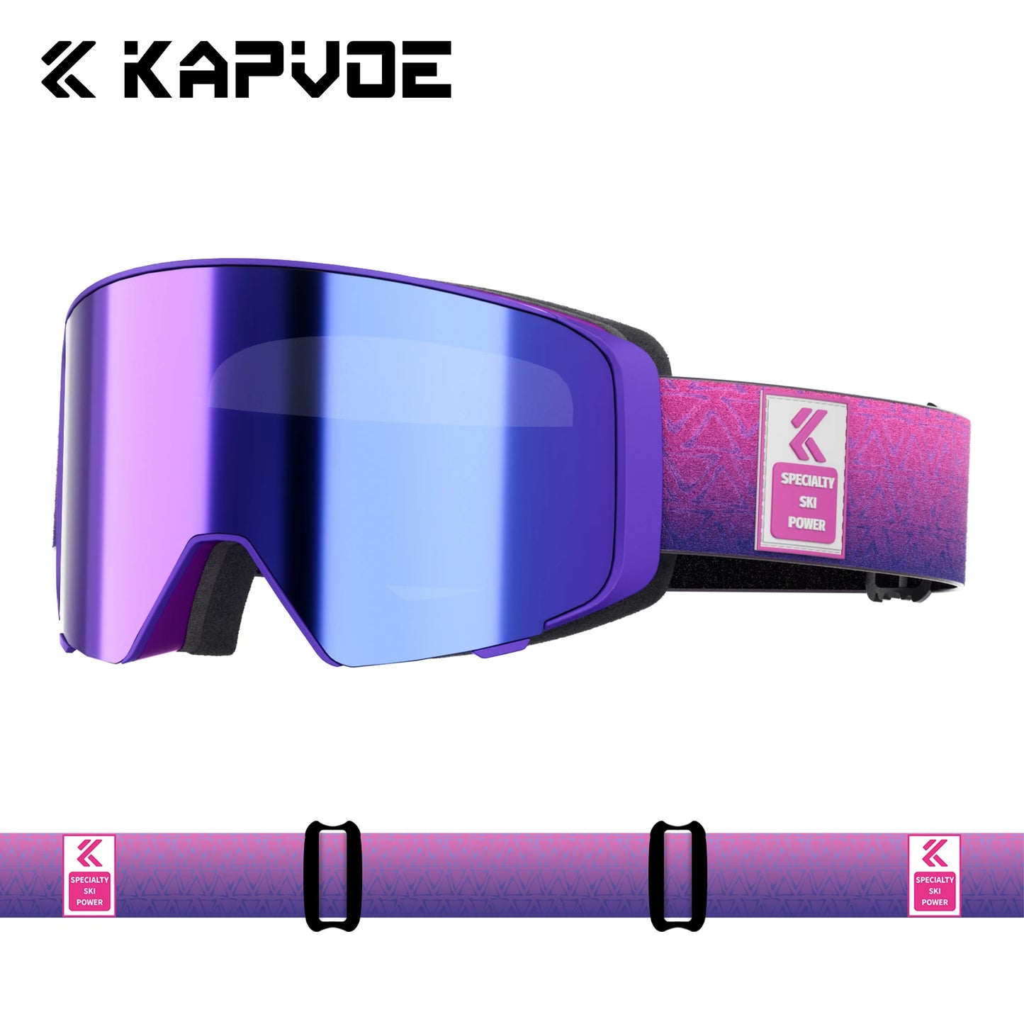 Kapvoe Photochromic Snow Goggles Men Ski Goggles Snowboard Mask for Women UV400 Protection Glasses Snowmobile Winter