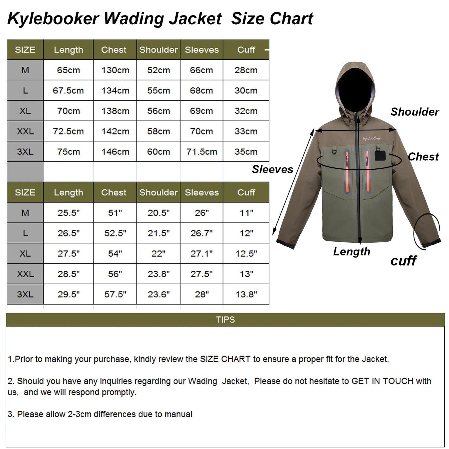 Men's Breathable  Fly Fishing Wading Jacket  Waterproof  Fishing Wader Jacket  Clothes Outdoor Hunting Fishing Clothing