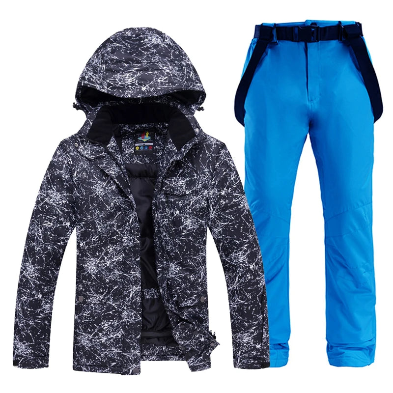 -30 Warm, Men and Women Snow Wear Suit Sets, Snowboarding Suit, Ski Clothes, Ski Jacket and Pant, Snowboarding Suit, Unsex