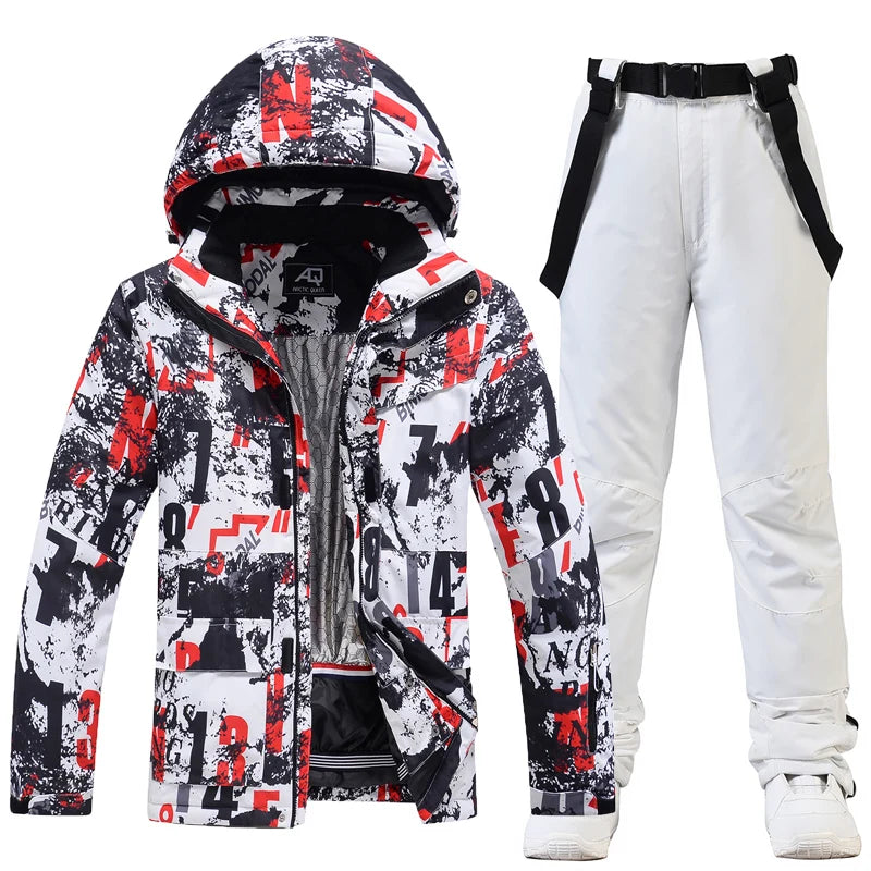 -30, Men and Women Snow Wear, Snowboarding Suit, Skiing Brand Jacket, Ski Jacket and Pant Sets, Snowboarding Clothing, Winter