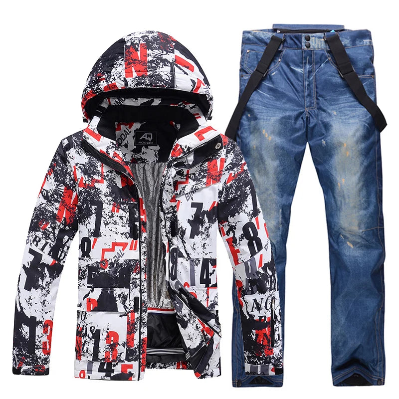 -30, Men and Women Snow Wear, Snowboarding Suit, Skiing Brand Jacket, Ski Jacket and Pant Sets, Snowboarding Clothing, Winter