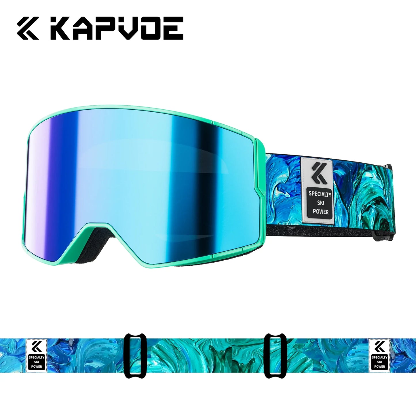 Kapvoe Men Photochromic Snow Goggles Ski Goggles Snowboard Anti-Fog Mask for Women UV400 Protection Glasses Snowmobile Winter