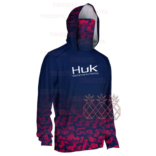 Huk UPF 50+ ANTI UV Long Sleeve Fishing Hoodie/Jersey