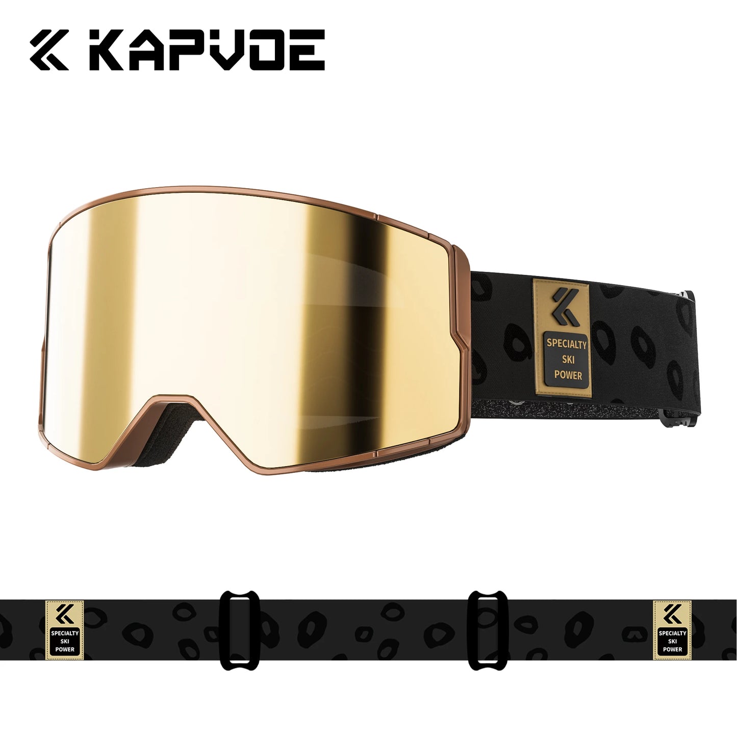 Kapvoe Winter Photochromic Snow Goggles Men Ski Goggles Snowboard Anti-Fog Mask Women UV400 Protection Glasses Snowmobile