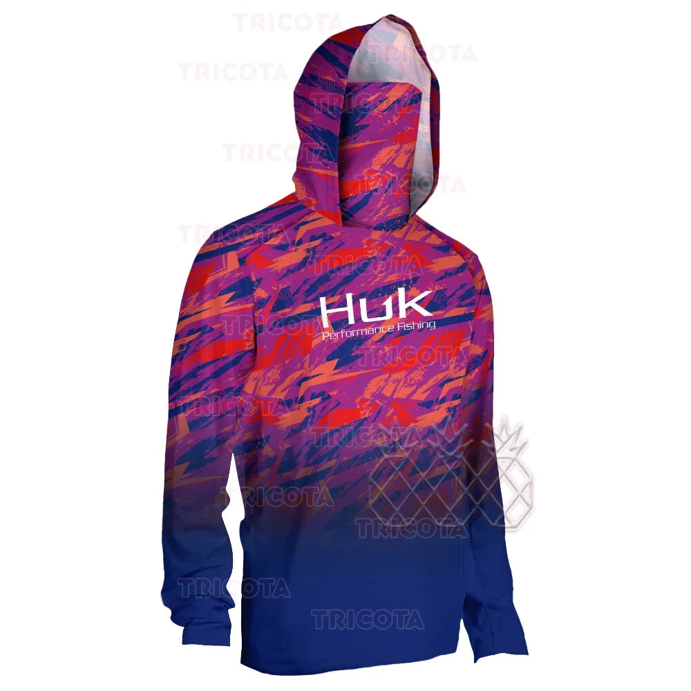 Huk UPF 50+ ANTI UV Long Sleeve Fishing Hoodie/Jersey