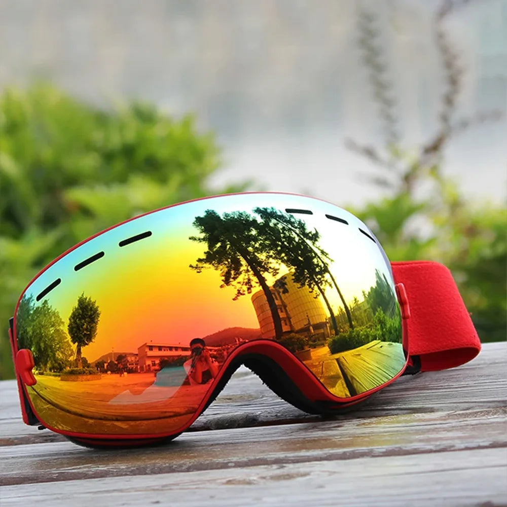 Ski Goggles Double Layers Anti-fog Adult Snowboard Snow Goggles Snowmobile Glasses Eyewear Winter Outdoor Ski Glasses