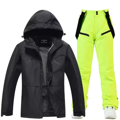 Men's and Women's, Ski Suit Sets, Waterproof, Snow Costume, Ski Jacket and Pant Set, Outdoor Clothing, Snowboarding, Overall