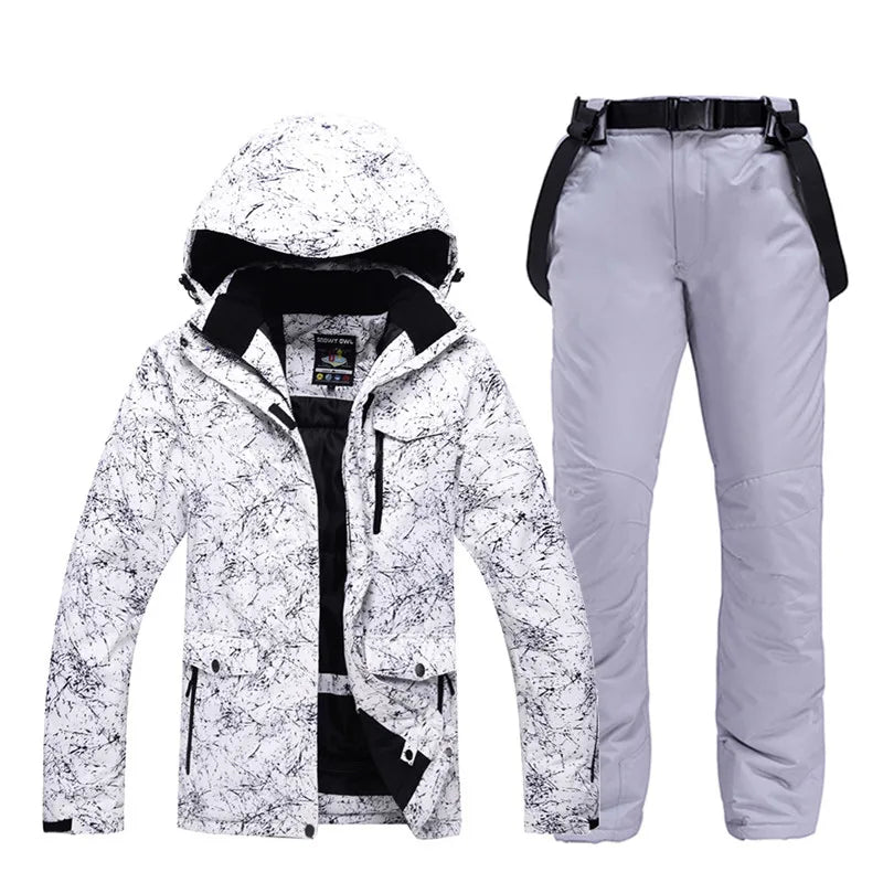 -30 Warm, Men and Women Snow Wear Suit Sets, Snowboarding Suit, Ski Clothes, Ski Jacket and Pant, Snowboarding Suit, Unsex