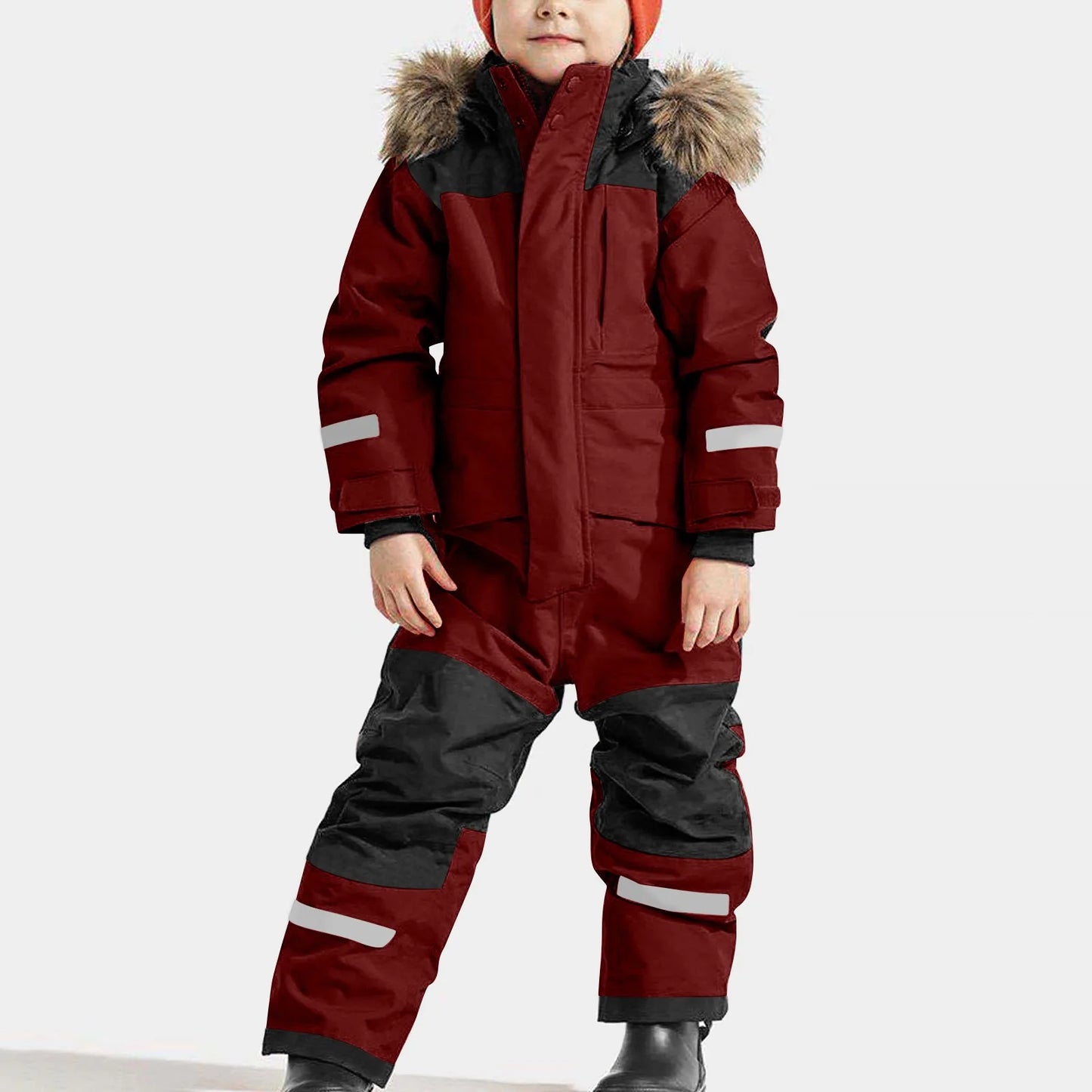 Children Ski Jumpsuit Ski Suit Boys Girls Autumn Winter Windproof Warm Outdoor Fleece Jacket Pants Kids Skiing Snowboarding Suit