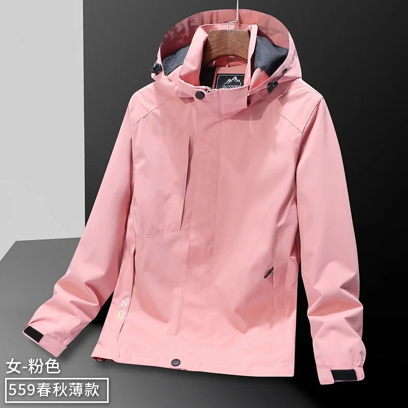 Windbreaker Jacket | Men's Loose Waterproof Soft Shell Sports Jacket