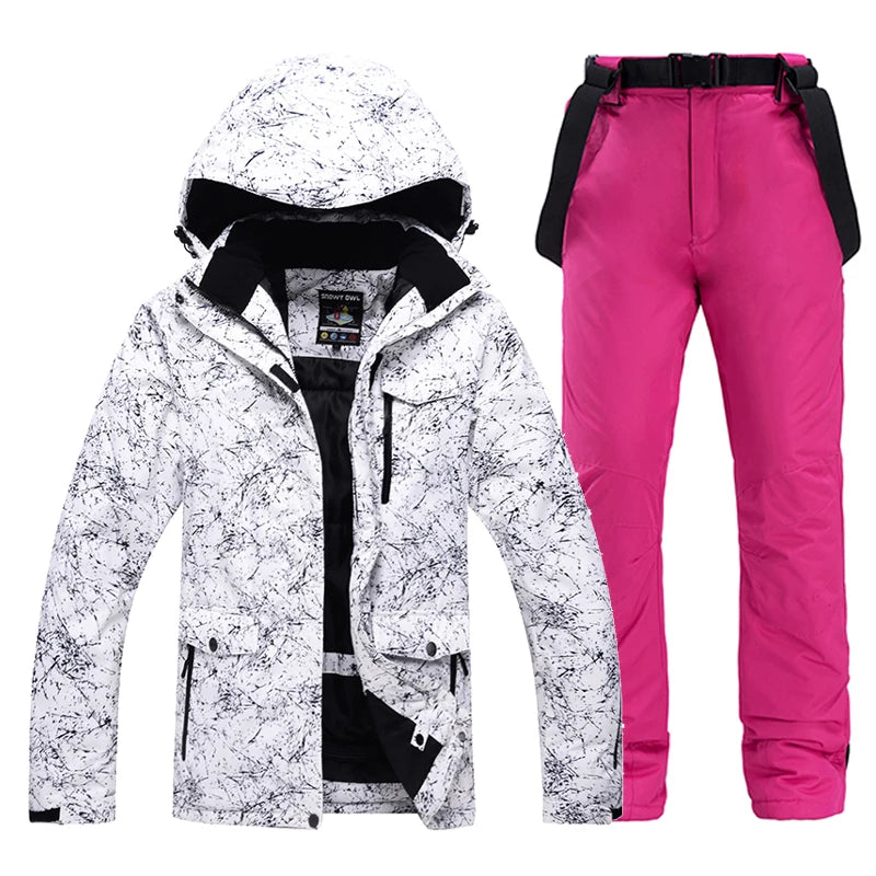 -30 Warm, Men and Women Snow Wear Suit Sets, Snowboarding Suit, Ski Clothes, Ski Jacket and Pant, Snowboarding Suit, Unsex