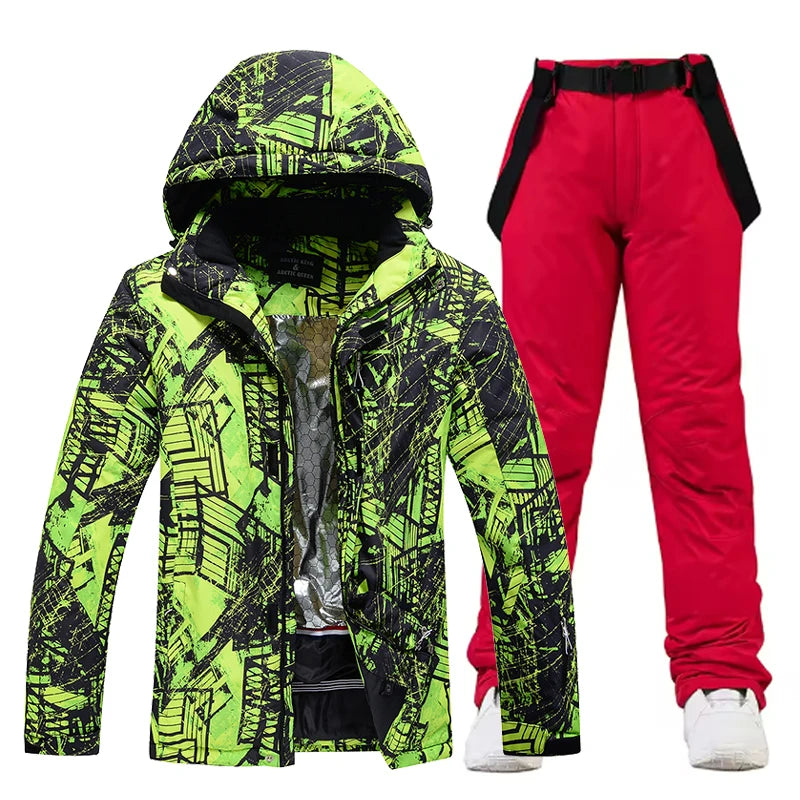 -30, Men and Women Snow Wear, Snowboarding Suit, Skiing Brand Jacket, Ski Jacket and Pant Sets, Snowboarding Clothing, Winter
