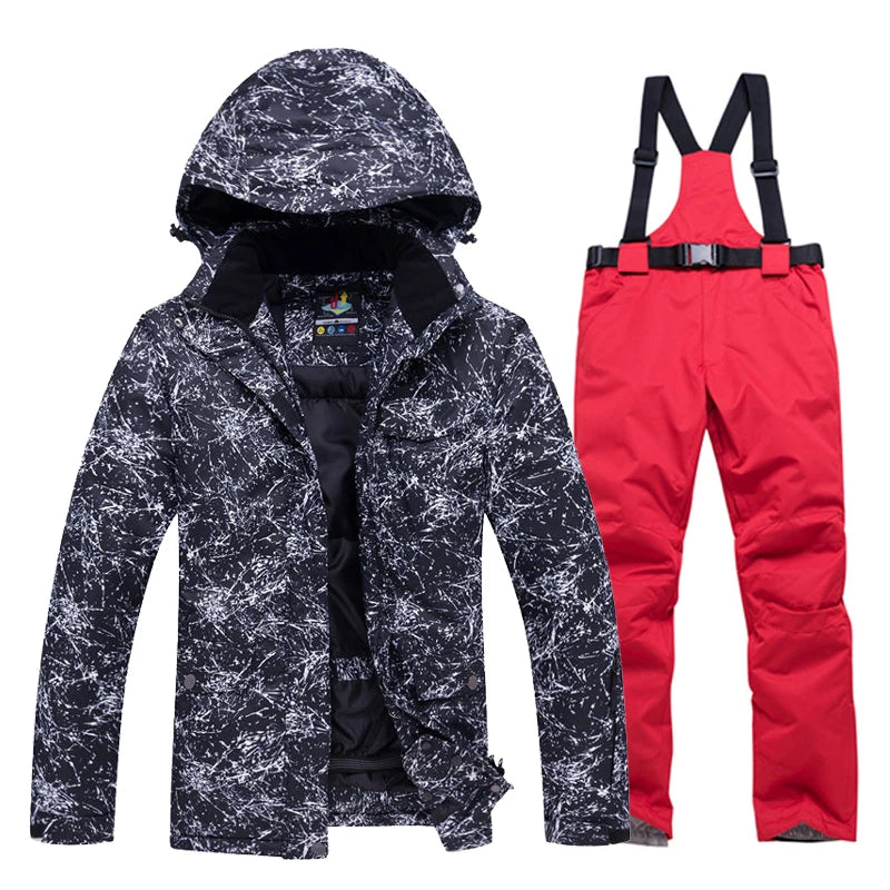 -30 Warm, Men and Women Snow Wear Suit Sets, Snowboarding Suit, Ski Clothes, Ski Jacket and Pant, Snowboarding Suit, Unsex