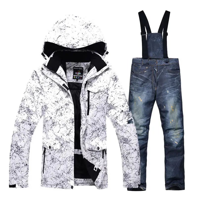 -30 Warm, Men and Women Snow Wear Suit Sets, Snowboarding Suit, Ski Clothes, Ski Jacket and Pant, Snowboarding Suit, Unsex