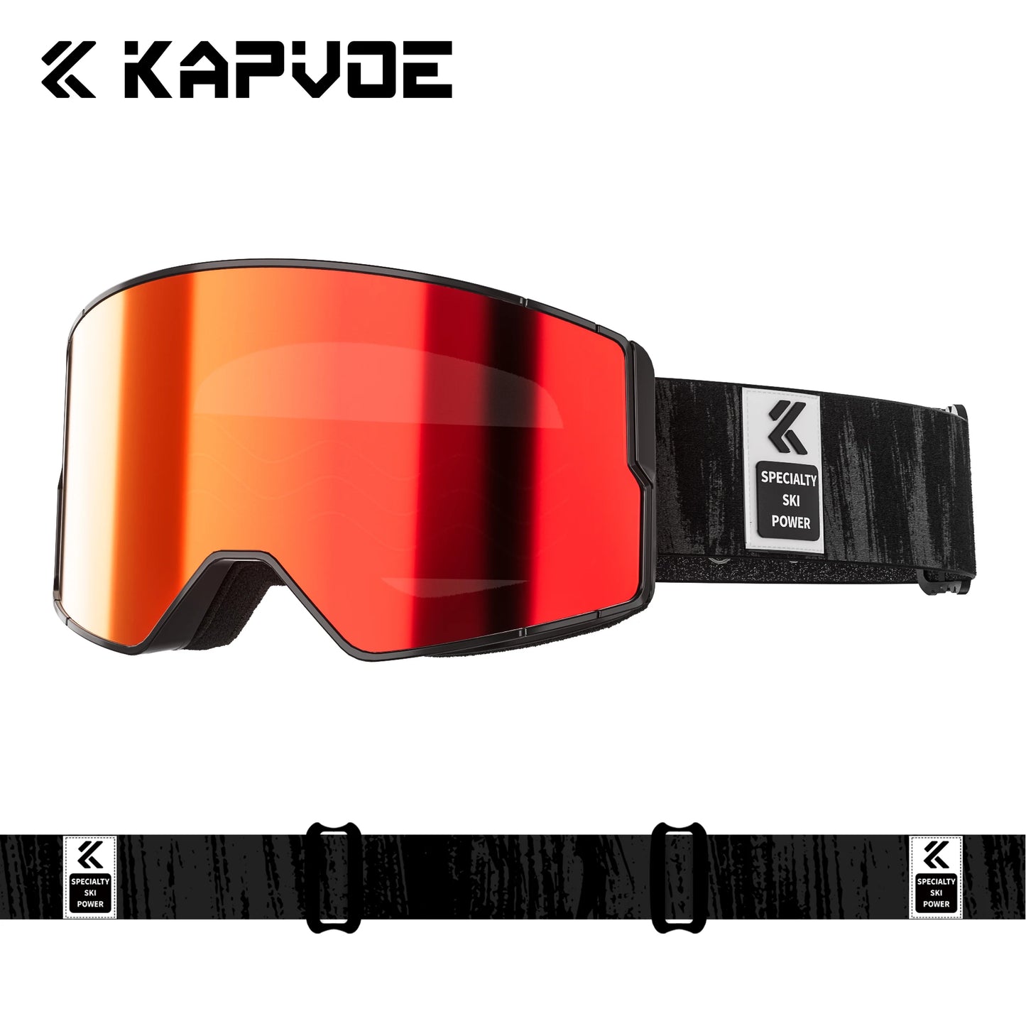 Kapvoe Men Photochromic Snow Goggles Ski Goggles Snowboard Anti-Fog Mask for Women UV400 Protection Glasses Snowmobile Winter