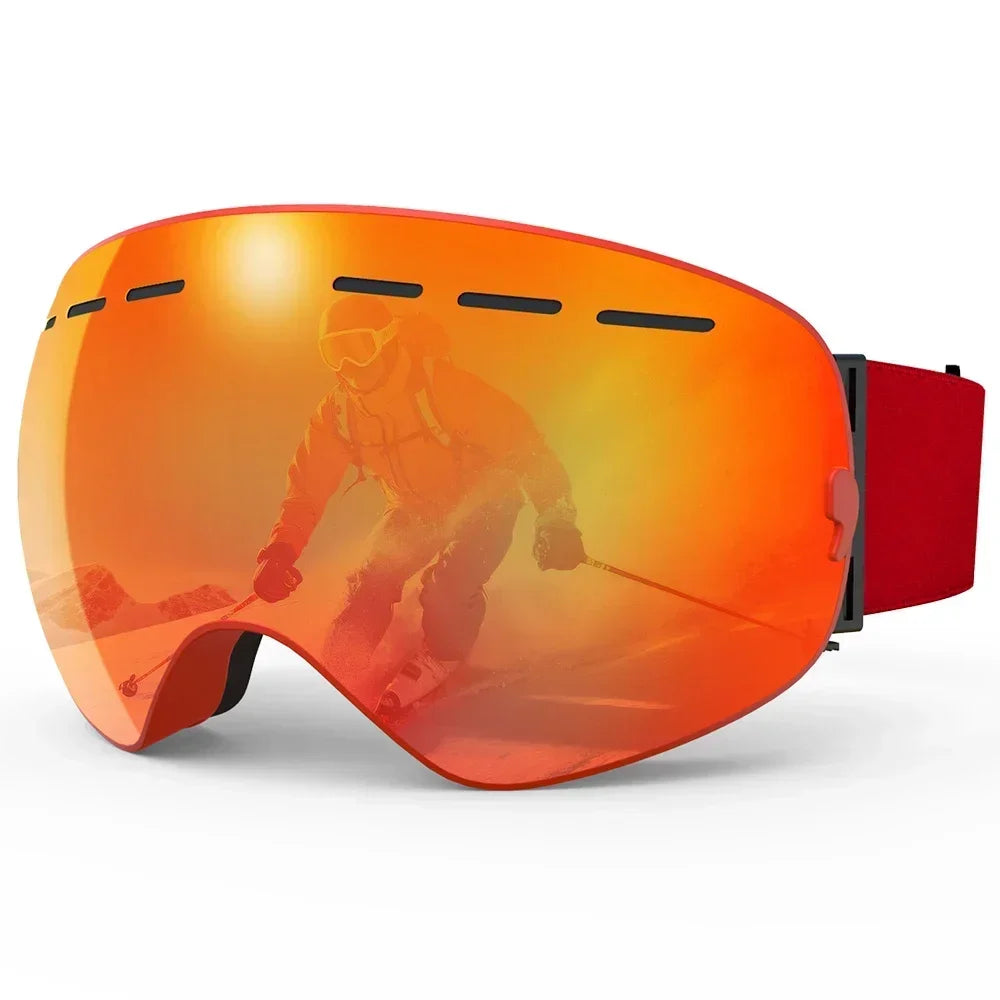 Ski Goggles Double Layers Anti-fog Adult Snowboard Snow Goggles Snowmobile Glasses Eyewear Winter Outdoor Ski Glasses