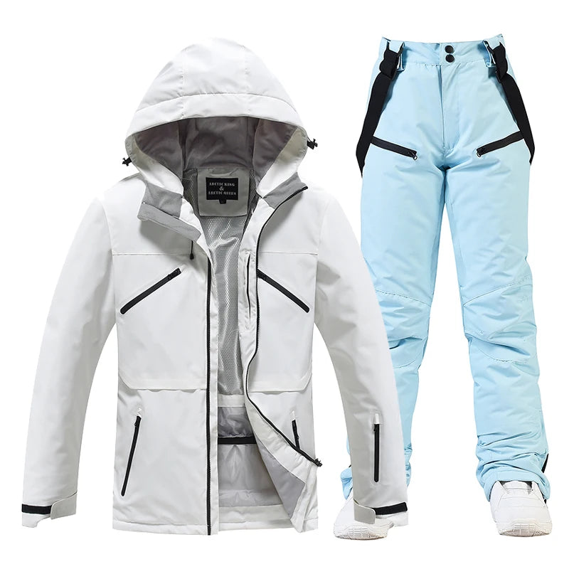 Men's and Women's, Ski Suit Sets, Waterproof, Snow Costume, Ski Jacket and Pant Set, Outdoor Clothing, Snowboarding, Overall