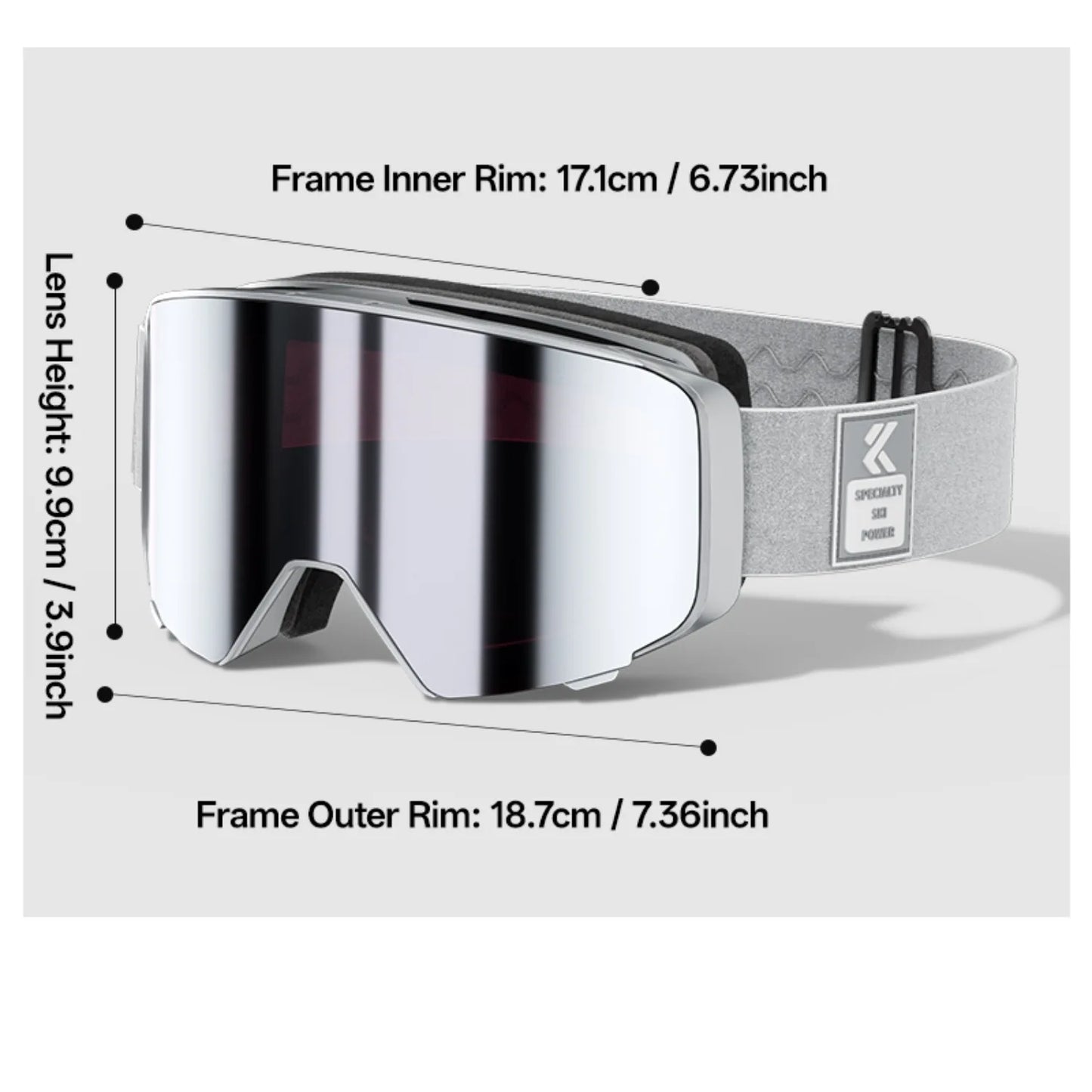 Kapvoe Photochromic Snow Goggles Men Ski Goggles Snowboard Mask for Women UV400 Protection Glasses Snowmobile Winter