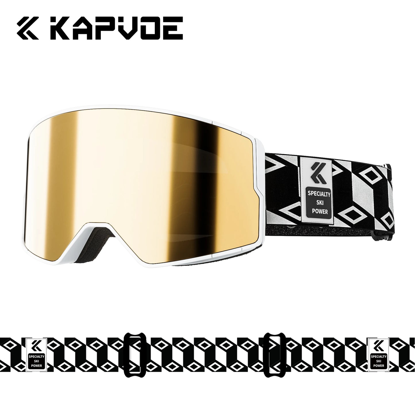 Kapvoe Men Photochromic Snow Goggles Ski Goggles Snowboard Anti-Fog Mask for Women UV400 Protection Glasses Snowmobile Winter