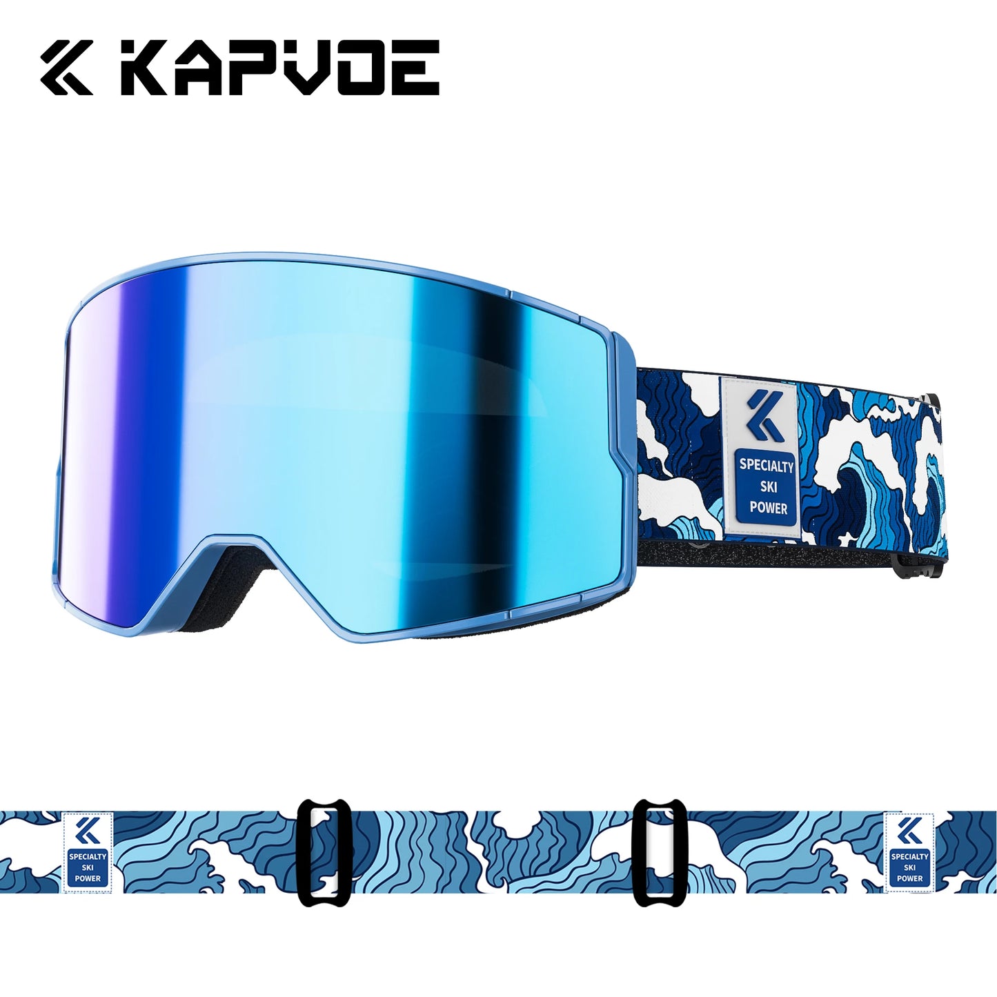 Kapvoe Men Photochromic Snow Goggles Ski Goggles Snowboard Anti-Fog Mask for Women UV400 Protection Glasses Snowmobile Winter