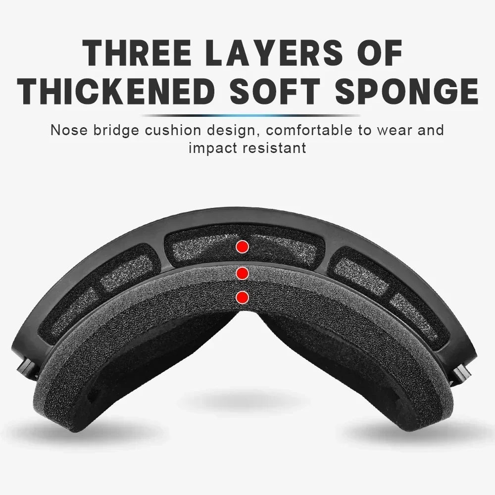 Ski Goggles Double Layers Anti-fog Adult Snowboard Snow Goggles Snowmobile Glasses Eyewear Winter Outdoor Ski Glasses