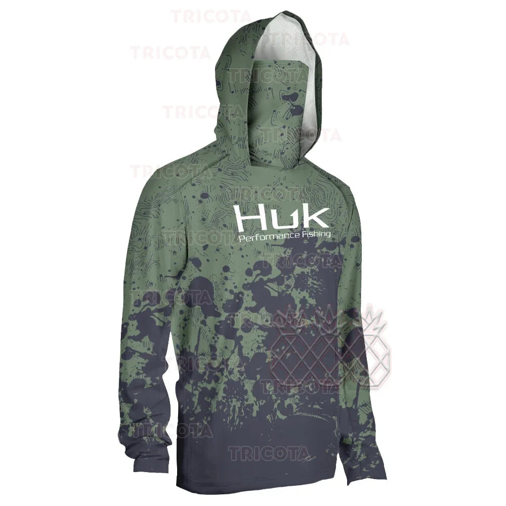 Huk UPF 50+ ANTI UV Long Sleeve Fishing Hoodie/Jersey