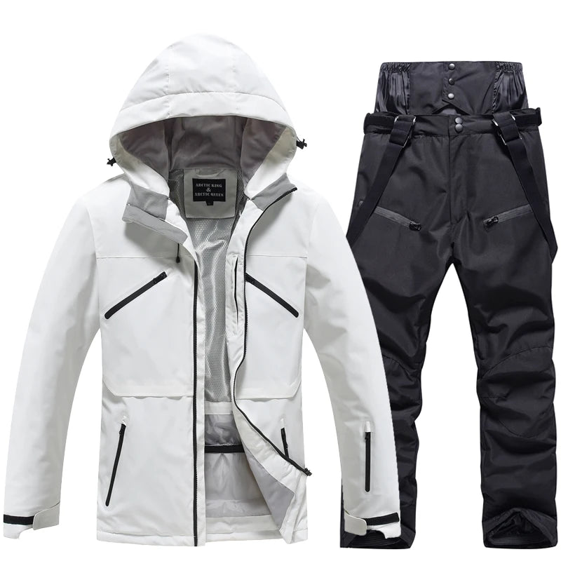 Men's and Women's, Ski Suit Sets, Waterproof, Snow Costume, Ski Jacket and Pant Set, Outdoor Clothing, Snowboarding, Overall
