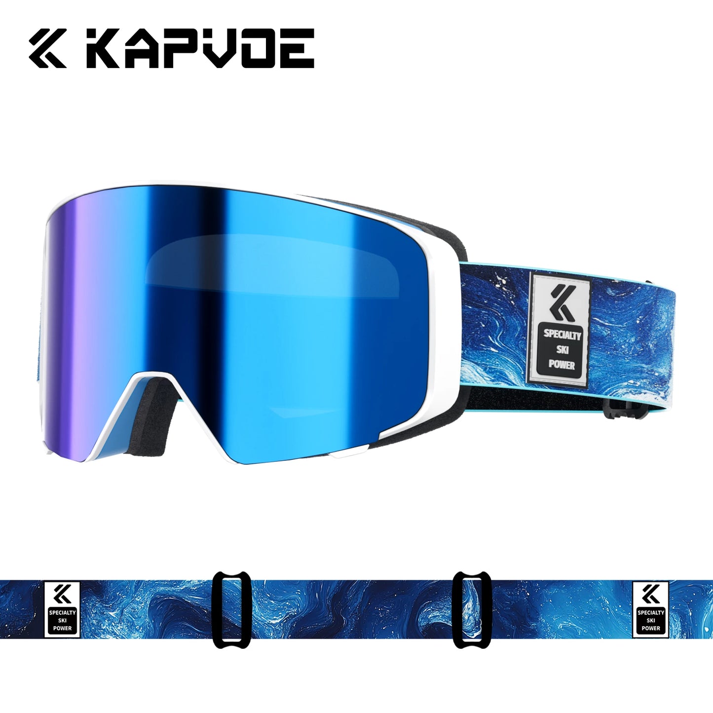 Kapvoe Photochromic Snow Goggles Men Ski Goggles Snowboard Mask for Women UV400 Protection Glasses Snowmobile Winter