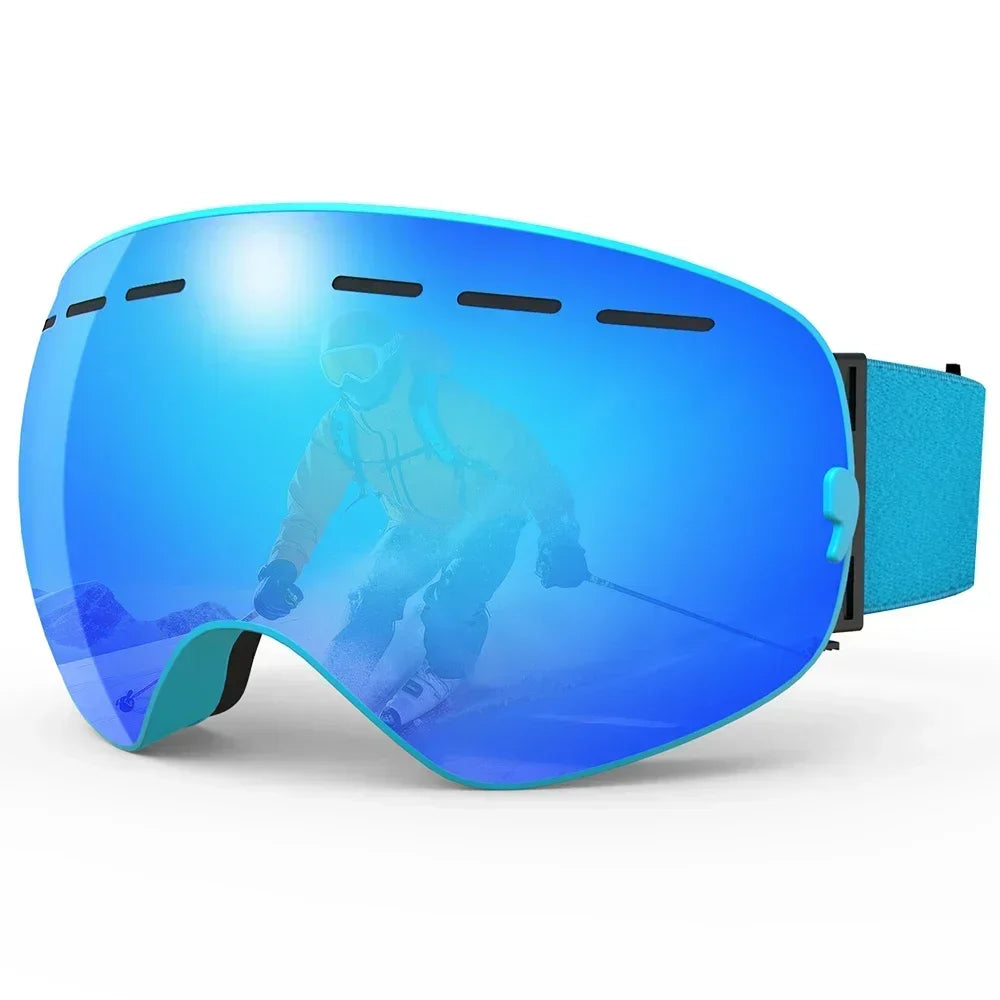 Ski Goggles Double Layers Anti-fog Adult Snowboard Snow Goggles Snowmobile Glasses Eyewear Winter Outdoor Ski Glasses