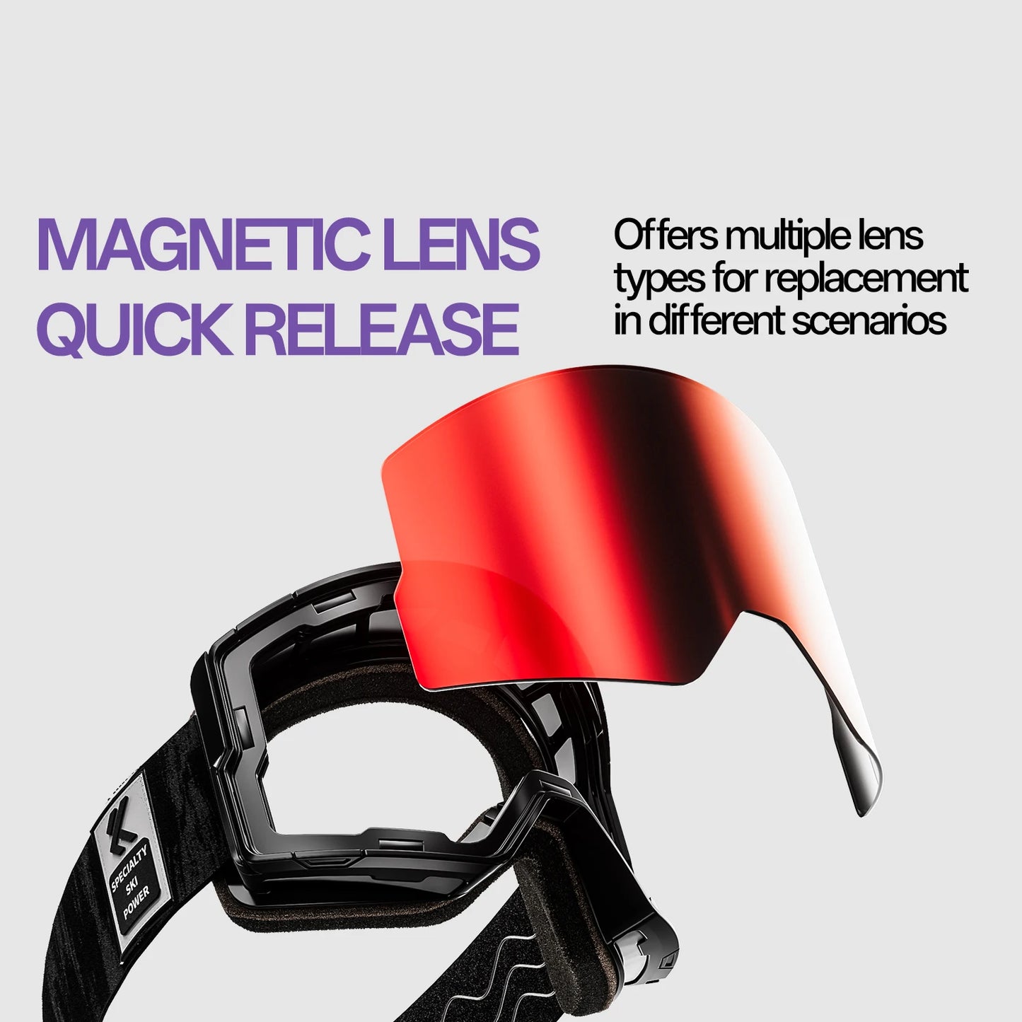 Kapvoe Men Photochromic Snow Goggles Ski Goggles Snowboard Anti-Fog Mask for Women UV400 Protection Glasses Snowmobile Winter